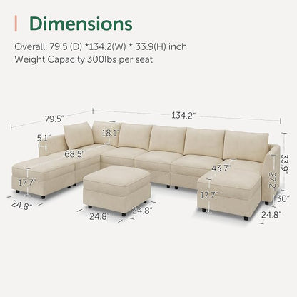 HONBAY Modular Sectional Sofa - Image 2