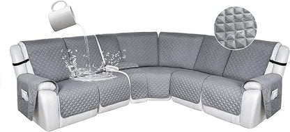 HDCAXKJ 100% Waterproof Reclining Sectional Couch Covers L Shape Recliner Sofa by HDCAXKJ