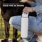 Simple Modern Water Bottle with Straw Lid Vacuum Insulated Stainless Steel Metal Cup Bottles | Reusable Leak Proof BPA-Free Flask for Gym Sports | Summit Collection | 22oz, Checkmate