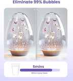 EENOUR Resin Bubble Remover, Removes 99% of Air Bubbles in 5 Minutes, 98kPa Vacuum Chamber with Digital Display, Big Capacity bubble remover for Epoxy Molds Casting, UV Resin, Silicone, Jewelry Making