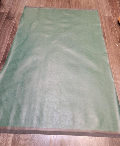 Hunter Green Soft Faux Leather Fabric PU Leather by The Yard Synthetic Pleather - Image 10