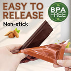 Chocolate Bar Molds 2 Pack,Deep Dubai Pistachio Stuffed Bar Silicone Mold for Making Filling Rhombus Shapes Candy Granola and Pastry Snacks