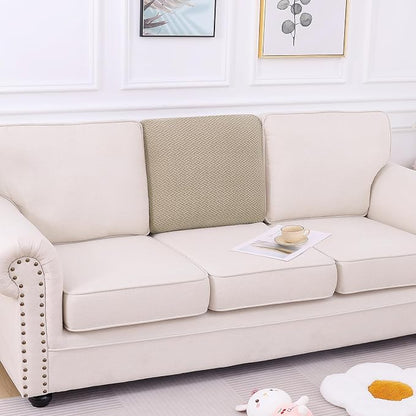 Smiry Waterproof Couch Cushion Covers, Stretch Jacquard Thick Sofa Cushion - Image 5