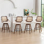 Set of 4 Mid Century Modern Counter Stools by KUNZENTLIVING