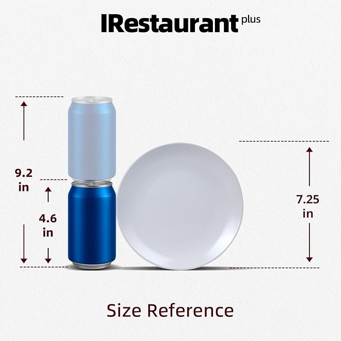 Stoneware Coupe Commercial Grade Dinnerware (Matte White, Plate 7.25")