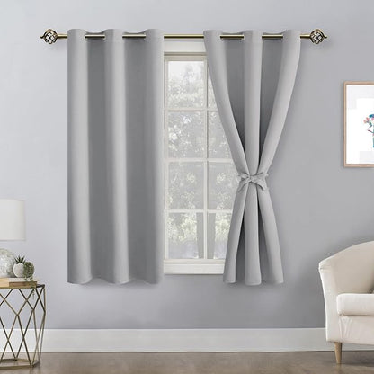 Blackout Curtains for Bedroom, 52 x 45 Inch, 2 Panels | Thermal Insulated & - Image 8