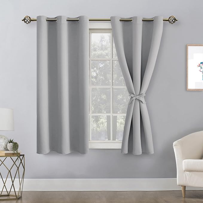 Blackout Curtains for Bedroom, 42 x 54 Inch, 2 Panels | Thermal Insulated & - Image 8