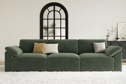 EASE MOOSE Sectional Modular Sofa, Comfty 3 Seat Cloud Couch, FSC Certified by EASEMOOSE