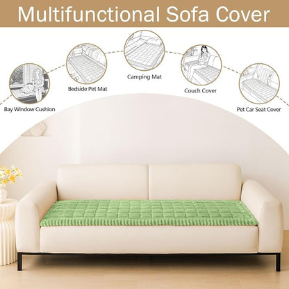 Couch Cover for Dogs, Washable Non Slip Plush Flannel Sofa Protector | Thick - Image 3