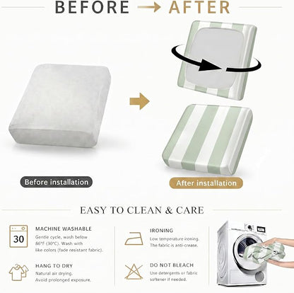 CALBODE 12 Pcs Outdoor Seat Cushion Covers - Image 6