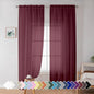 Simplebrand Red Sheer Panles 72 Inches Long 2 Panels by Simplebrand