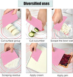 Dough Scraper Plastic Bench Scraper, Dough Scraper Tool Dough Cutter, Flexible Bench Scraper for Making Bread Pizza