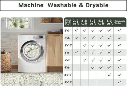 8x10 Washable Area Rugs for Living Room, Dining Room - Image 9