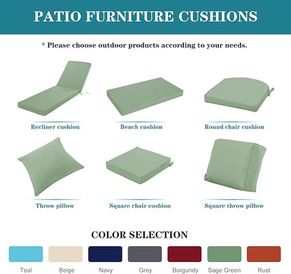 Chaise Lounge Cushion Outdoor, Waterproof and Stain-Resistant Lounge Deck - Image 8