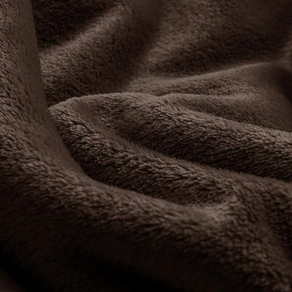 BEDELITE Fleece Blanket Soft Plush Oversized Bed Blanket Brown 120"x120" | - Image 6