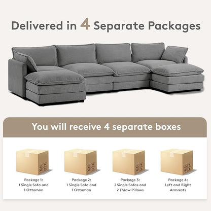 ROWHY 148'' Sectional Cloud Couch - Image 3