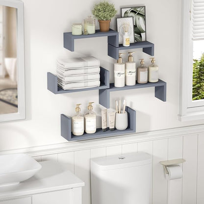 SRIWATANA Floating Shelves for Wall, Wall Shelves for Bathroom, Living Room - Image 4