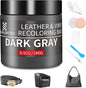 Leather Recoloring Balm, 8.5oz Leather Color Restorer, Dark Gray Leather Repair by SHADAIWUYU