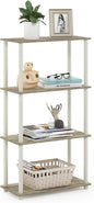 Furinno Turn-N-Tube 4-Tier Multipurpose Shelf Display Rack, Round Tubes by Furinno-FitsYourSpaceFitsYourBudget