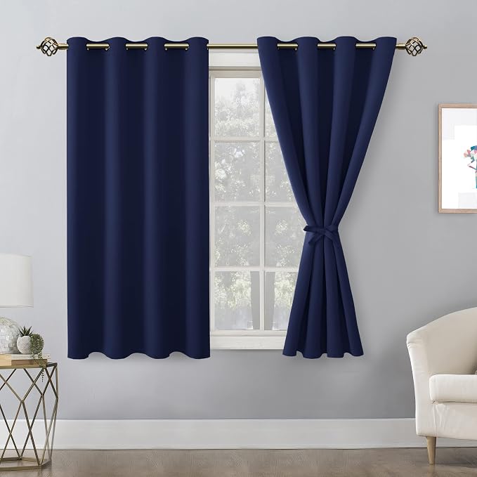 Blackout Curtains for Bedroom, 52 x 54 Inch, 2 Panels | Thermal Insulated & - Image 8