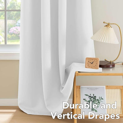 H.VERSAILTEX White Curtains for Bedroom Thermal Insulated Curtains & Drapes - Image 8