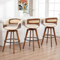 Set of 3 Rattan Swivel Counter Stools by KUNZENTLIVING