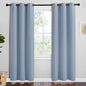 NICETOWN Vintage Blue Blackout Curtains 78 inches Length by NICETOWN