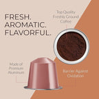 Camilla’s Heritage - Intensity 8 Chocolate Flavored Espresso Coffee, Gourmet Espresso Cups, 60 Coffee Pods