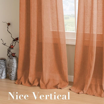 H.VERSAILTEX Linen Curtains Natural Linen Blended Curtain Panels - Image 7
