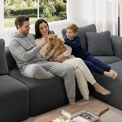 Novilla Modular Sectional Sofa, Modern Cloud Sectional Couch - Image 11
