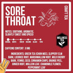 Sore Throat Tea - Wellness Tea Made with Elm Bark, Licorice Root and Marshmallow Root with Herbal and Medicinal Properties - Low Caffeine - Loose Leaf 4 Ounces
