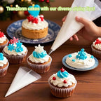 56-Piece Russian Piping Tips Set, Cake Decorating Kit with 17 Frosting Nozzles, Reusable Piping Bags, and Baking Supplies for Cupcakes, Cookies, Cakes - Idael for Bakers & Beginners