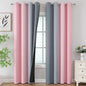 Ombre Grey and Pink Blackout Curtains by ESTELARTEXTILER