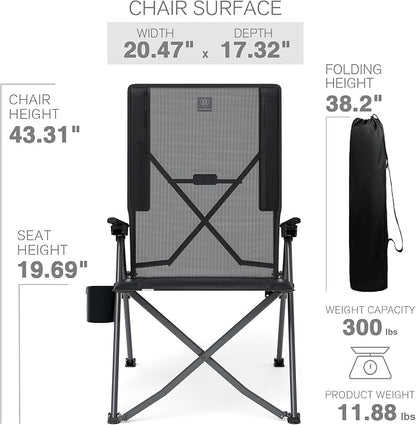 EVER ADVANCED Teslin Reclining Camping Chairs - Image 4