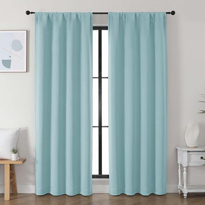 Simplebrand Ava Aqua Blackout Curtains by Simplebrand