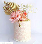 Cake Decorating Stencil for Tall Buttercream Cake, Royal Icing, Ganache, Paint, Airbrush (Glam)