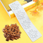 TUKE Hollow Out Maple Leaves Lace Silicone Impressing Mold Mat Fondant Cake Sugar Mould Cooking Tools Decorating Tools Diy Moulds (H_ Maple Leaves)