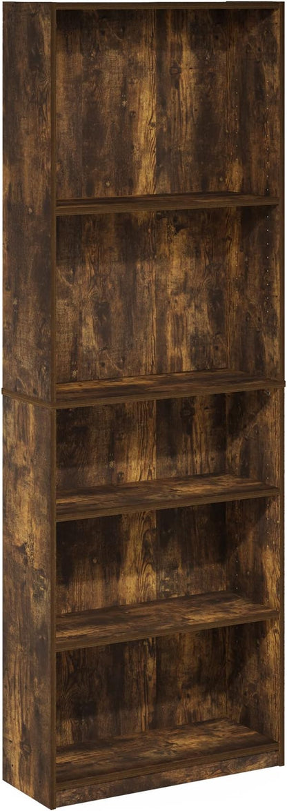 Furinno JAYA Book Shelf, 5-Tier Bookshelf, Bookcase - Image 6