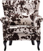 Mid Century Accent Chair Modern Button Tufted Armchair Wingback Club Chair by DMFurniture