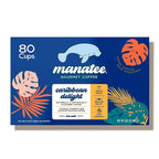 Manatee Gourmet Coffee, Single Serve Pods for Keurig 2.0 K Cup Brewers, Medium Roast, Caribbean Delight, 80 ct