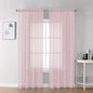 Chyhomenyc Blush Pink Sheer Curtains 78 Inches Long 2 Panels Set by Chyhomenyc