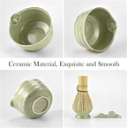 Matcha Set, 8 PCS Japanese Matcha Bowl Set with Whisk and Tea Scoop - Traditional Matcha Kit for Authentic Matcha Preparation, Perfect for Gift