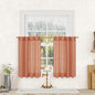 30 Inch Linen Kitchen Semi Sheer Curtains by LAMIT