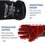 TICONN Welding Gloves, 1000°F Heat-Resistant Fireproof Leather Gloves for Welders, Stick, Forge, Mig, Tig, BBQ, Baking, Oven