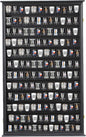 Shot Glass Storage Display Case Large Solid Wood Cabinet Rack Holder Wall by SNAIL