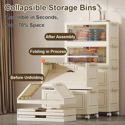 6-Tier Foldable Storage Cabinet - Image 4