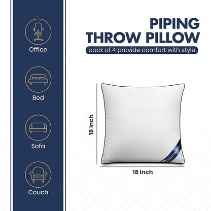 Utopia Bedding 18x18 Throw Pillow Inserts, Decorative Pillows, Plush & - Image 2