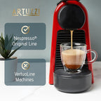 Artuzzi Lungo Venezia I 120ct Espresso Capsules Compatible with Nespresso Original Machines I Dark Roast I Intensity 8 I Aluminum & Recyclable Lungo Pods I Italian Roast