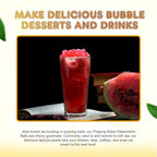 Fanale Watermelon Popping Boba Pearls, Vegan, Non GMO, Gluten Free, Fat Free, Perfect for Bubble Tea, Smoothies, Ice Cream, Desserts, and Beverages.