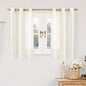 Linen Blended Curtains 48 inch for Windows, Linen Textured Light Filtering by LAMIT